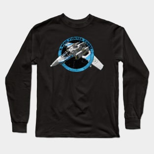 E - WING FIGHTER CORPS BLUE Long Sleeve T-Shirt